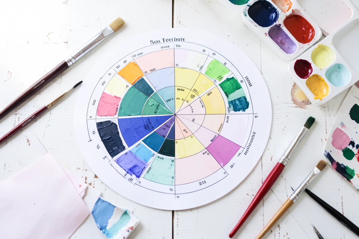 Roue chromatique et nuancier